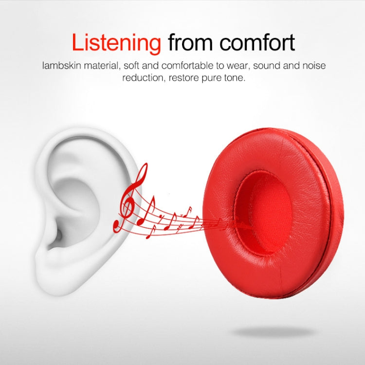 1 Pair Leather Headphone Protective Case for Beats Solo2.0 / Solo3.0, Wired Version(White) - Earmuff & Pad by PMC TechLife | Online Shopping South Africa | PMC TechLife