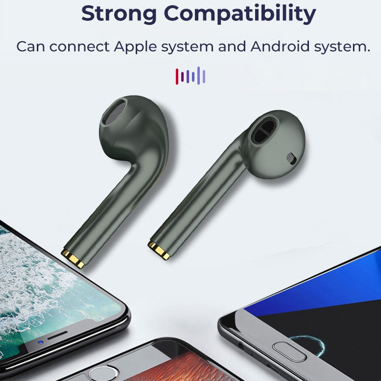J18 Bluetooth 5.0 TWS Wireless Binaural Bluetooth Earphone with Charging Box(Black) - TWS Earphone by PMC TechLife | Online Shopping South Africa | PMC TechLife
