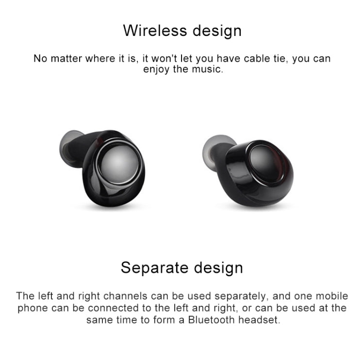 Drawer Type S2 Ear-in TWS Bluetooth V5.0 Wireless Earphones(Gold) - TWS Earphone by PMC TechLife | Online Shopping South Africa | PMC TechLife