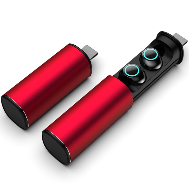S5 Twins Sports Magnetic Ear-in TWS Bluetooth V5.0 Wireless Earphones(Red) - TWS Earphone by PMC Jewellery | Online Shopping South Africa | PMC Jewellery