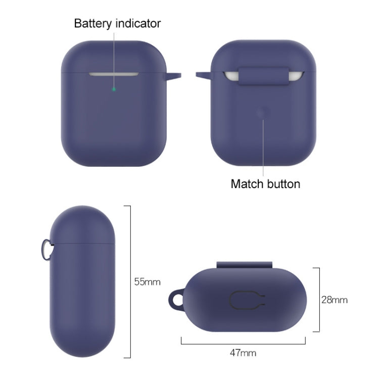 Wireless Earphones Shockproof Silicone Protective Case for Apple AirPods 1 / 2(Blue) - free shipping - PMC TechLife - Order now!