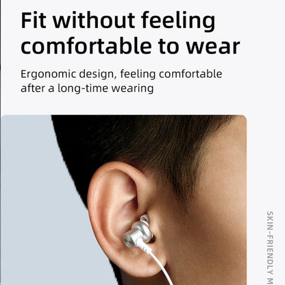 JOYROOM JR-EL115 Metal In-ear Wired Control Earphone (Grey) - In Ear Wired Earphone by JOYROOM | Online Shopping South Africa | PMC Jewellery
