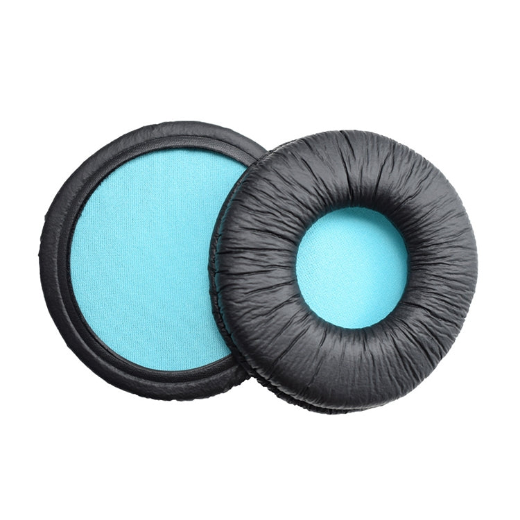 2 PCS For SONY MDR-V55 Earphone Cushion Leather Cover Earmuffs Replacement Earpads (Blue) - Earmuff & Pad by PMC Jewellery | Online Shopping South Africa | PMC Jewellery