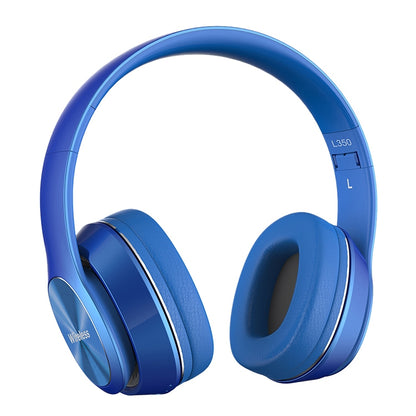 L350 Foldable Wireless Sports Stereo Bluetooth Headset, Supports IOS Power Display & HD Calling & FM & TF Card & 3.5mm AUX (Blue) - Headset & Headphone by PMC Jewellery | Online Shopping South Africa | PMC Jewellery