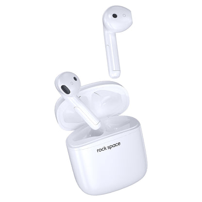 ROCK Space EB100 TWS Bluetooth 5.0 Waterproof Wireless Stereo Bluetooth Headset(White) - TWS Earphone by ROCK | Online Shopping South Africa | PMC Jewellery
