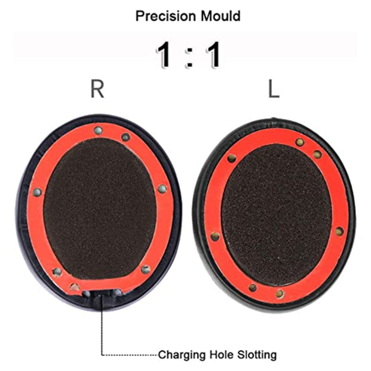 1 Pair Soft Sponge Earmuff Headphone Jacket for Beats Solo 2.0, Wired Version(Red) - Earmuff & Pad by PMC TechLife | Online Shopping South Africa | PMC TechLife