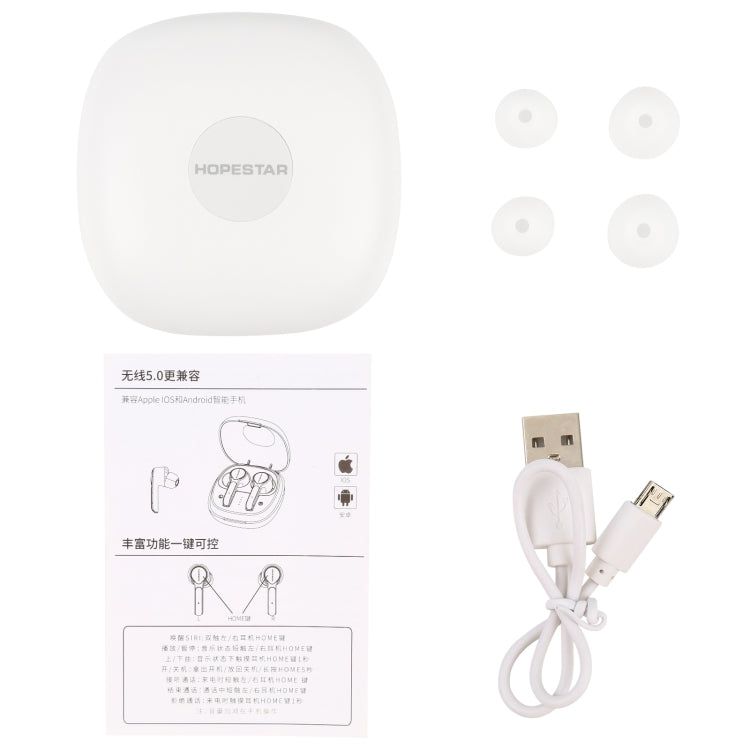 HOPESTAR S11 Bluetooth 5.0 True Wireless Bluetooth Earphone (White) - free shipping - PMC TechLife - Order now!