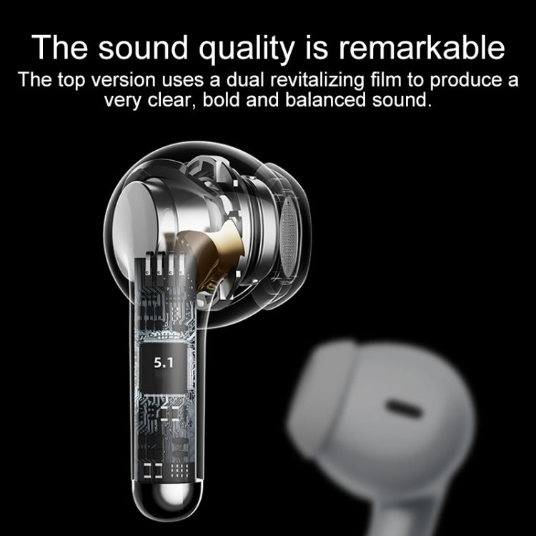Lenovo LP40 Pro TWS Wireless Bluetooth 5.1 Noise Reduction Earphone (White) - free shipping - PMC TechLife - Order now!