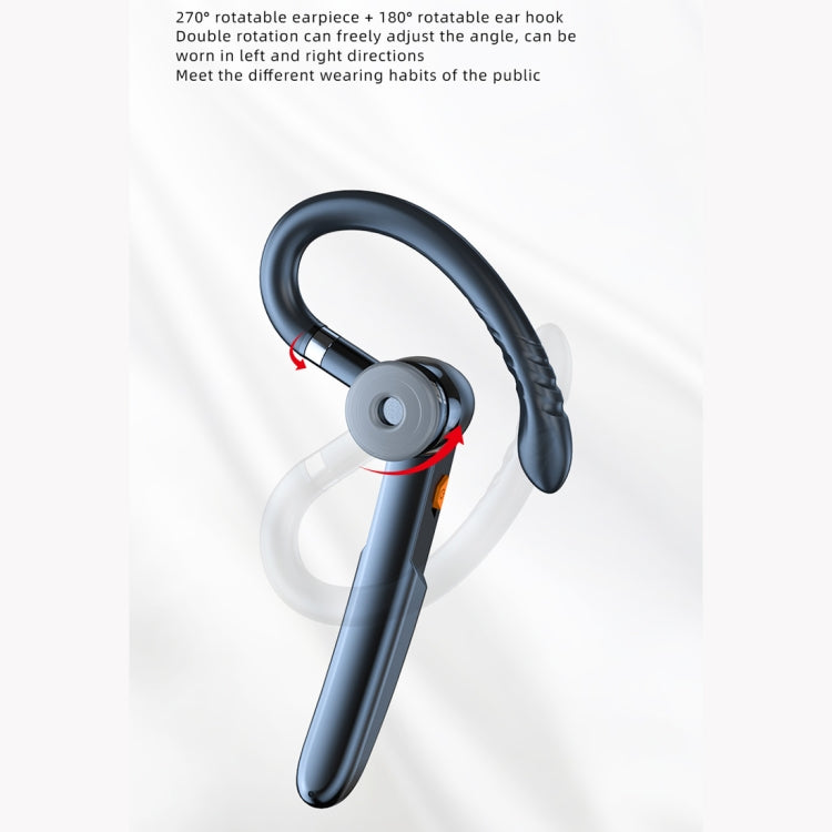ME-100 TWS Business Rotating Universal True Stereo 5.0 Version Hanging Ear In-Ear Bluetooth Headset(Black) - Bluetooth Earphone by PMC TechLife | Online Shopping South Africa | PMC TechLife