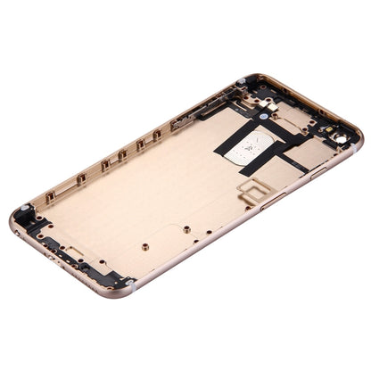 Full Housing Back Cover with Power Button & Volume Button Flex Cable for iPhone 6 Plus(Gold) - iPhone 6/6 Plus Parts by PMC Jewellery | Online Shopping South Africa | PMC Jewellery