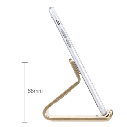 Exquisite Aluminium Alloy Desktop Holder Stand DOCK Cradle For iPhone, Galaxy, Huawei, Xiaomi, LG, HTC and 7 inch Tablet(Gold) - Desktop Holder by PMC Jewellery | Online Shopping South Africa | PMC Jewellery