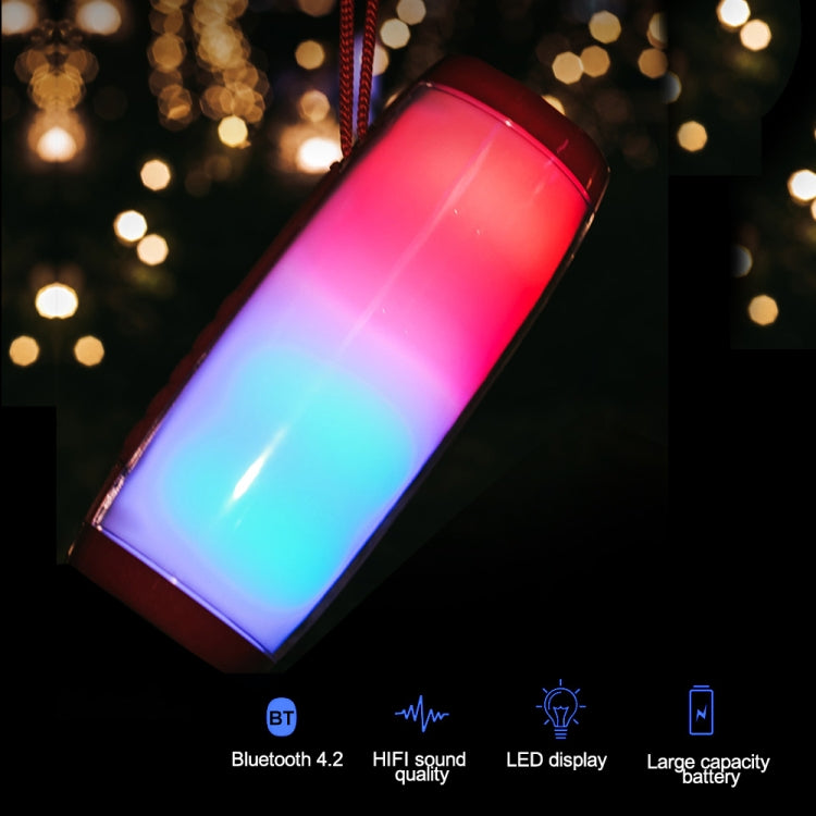 T&G TG157 Bluetooth 4.2 Mini Portable Wireless Bluetooth Speaker with Melody Colorful Lights(Black) - Mini Speaker by T&G | Online Shopping South Africa | PMC TechLife | Buy Now Pay Later Mobicred