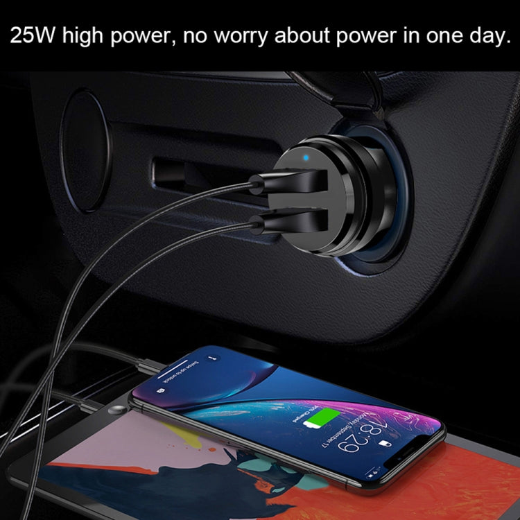 ipipoo XP-1 Dual USB Car Fast Charging Charger with Android Line (White) - free shipping - PMC TechLife - Order now!