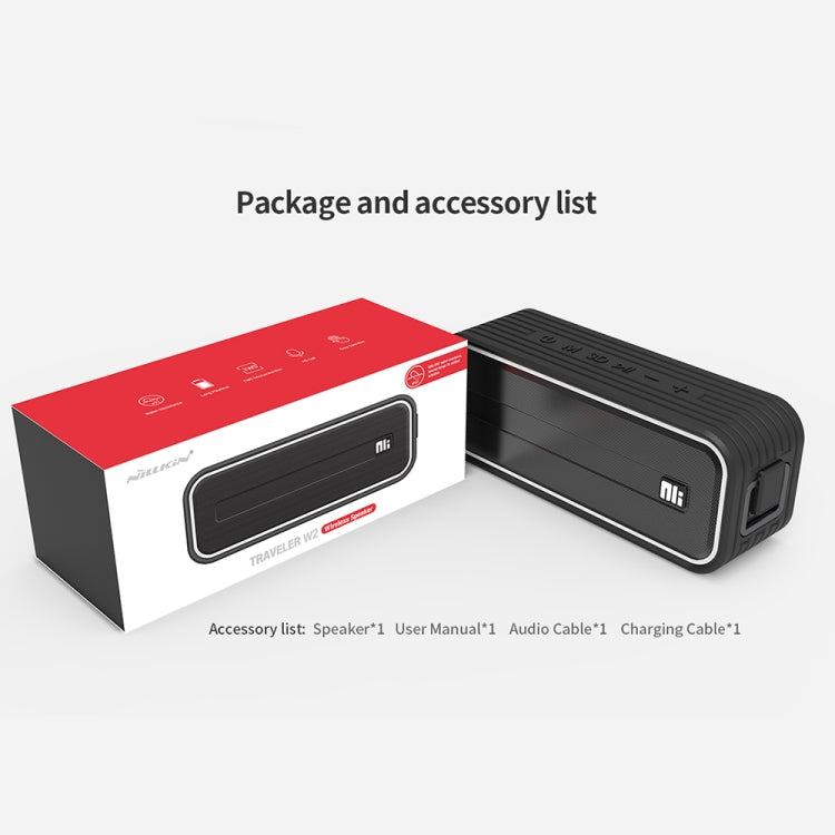 NILLKIN W2 Portable TWS Wireless Bluetooth V5.0 Speaker, Support MIC Calls - Desktop Speaker by NILLKIN | Online Shopping South Africa | PMC Jewellery | Buy Now Pay Later Mobicred