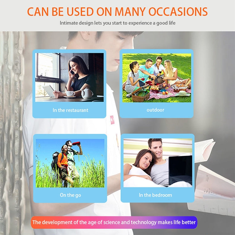 F9 10 inch Universal Chargeable Mobile Phone Screen Amplifier HD Video Amplifier with Silicone Suction Cup Stand & Bluetooth Speaker(White) - Screen Magnifier by PMC TechLife | Online Shopping South Africa | PMC TechLife