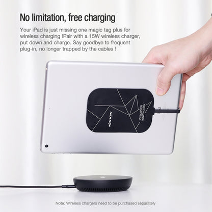 NILLKIN NKR01 For iPad mini 7.9 inch Short Magic Tag Plus QI Standard Wireless Charging Receiver with 8 Pin Port - Wireless Charger Receiver by NILLKIN | Online Shopping South Africa | PMC Jewellery