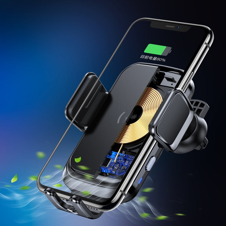 X7 Car Air Outlet Wireless Charging Mobile Phone Gravity Bracket Holder (Black) - Wireless Charger Holders by PMC TechLife | Online Shopping South Africa | PMC TechLife