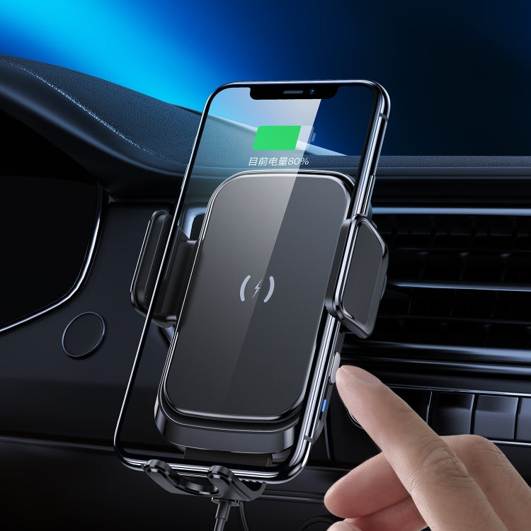 X7 Car Air Outlet Wireless Charging Mobile Phone Gravity Bracket Holder (Black) - Wireless Charger Holders by PMC TechLife | Online Shopping South Africa | PMC TechLife