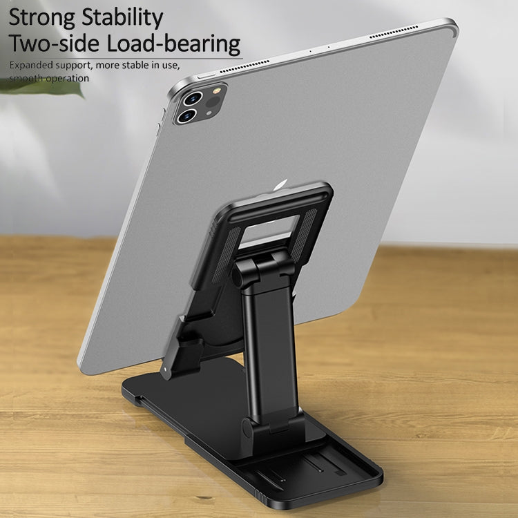 USAMS US-ZJ059 Retractable Mobile Phone Tablet Desktop Stand Holder (Black) - Desktop Holder by USAMS | Online Shopping South Africa | PMC Jewellery