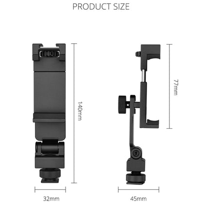 YELANGU PC10 360 Degree Rotating Horizontal Vertical Shooting Phone Clamp Holder Bracket (Black) - Desktop Holder by YELANGU | Online Shopping South Africa | PMC Jewellery | Buy Now Pay Later Mobicred