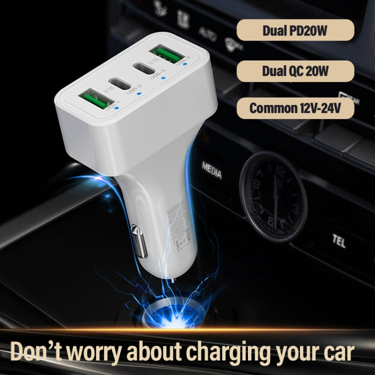 WLX-K26 40W Dual PD + Dual QC Multi-function Car Charger - Car Charger by PMC Jewellery | Online Shopping South Africa | PMC Jewellery