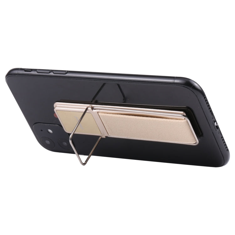 cmzwt CPS-030 Adjustable Folding Magnetic Mobile Phone Holder Bracket with Grip (Gold) - Hand-Sticking Bracket by PMC Jewellery | Online Shopping South Africa | PMC Jewellery