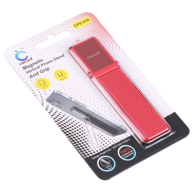 cmzwt CPS-030 Adjustable Folding Magnetic Mobile Phone Holder Bracket with Grip (Red) - Hand-Sticking Bracket by PMC Jewellery | Online Shopping South Africa | PMC Jewellery