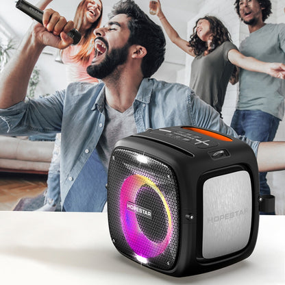 HOPESTAR Party One RGB Lighting Wireless Bluetooth Speaker (Black) - Desktop Speaker by HOPESTAR | Online Shopping South Africa | PMC Jewellery