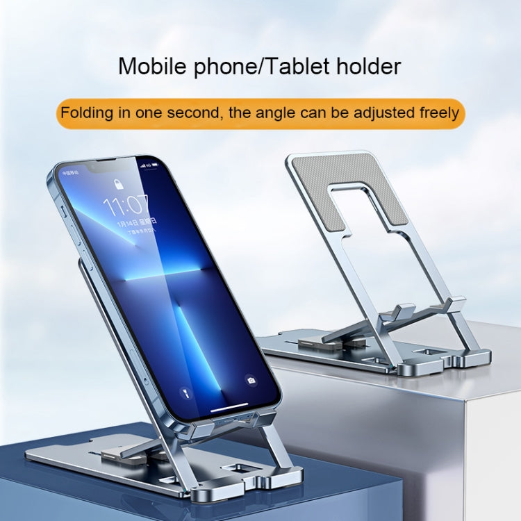 LK022 Portable Foldable Desktop Phone Holder (Grey) - Desktop Holder by PMC TechLife | Online Shopping South Africa | PMC TechLife