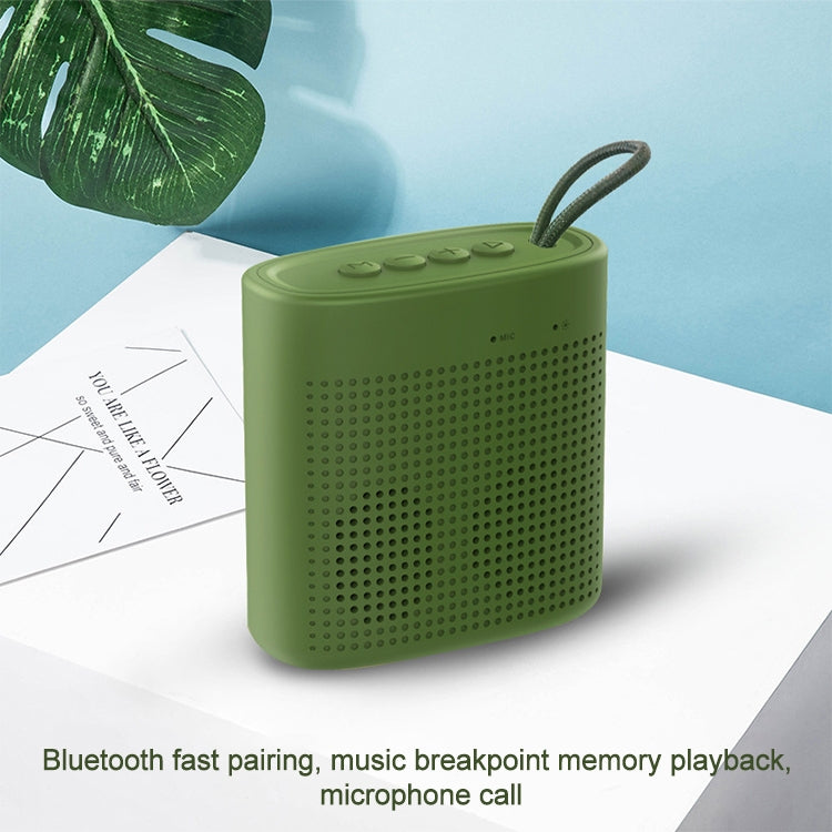 EBS-037 Portable Outdoor Card Mini Wireless Bluetooth Speaker(Green) - Mini Speaker by PMC Jewellery | Online Shopping South Africa | PMC Jewellery