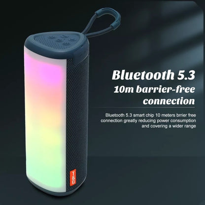 T&G TG357 Portable Wireless Bluetooth Speaker Outdoor Subwoofer with RGB Colorful Light & TWS(Grey) - Desktop Speaker by T&G | Online Shopping South Africa | PMC Jewellery | Buy Now Pay Later Mobicred