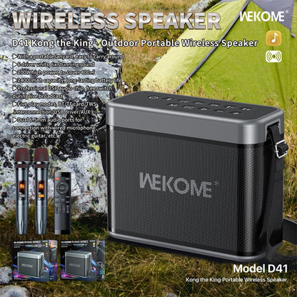 WEKOME D41 200W Outdoor Portable Strap Bluetooth Speaker - Desktop Speaker by WK | Online Shopping South Africa | PMC Jewellery | Buy Now Pay Later Mobicred