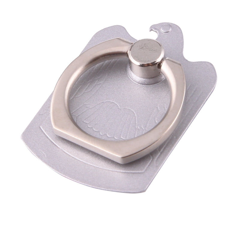 Cmzact CPS-2in1 2 in 1 Eagle Shape 360 Degrees Rotation Magnetic Phone Ring Stent Car Hook Mount(Silver) - Ring Holder by PMC TechLife | Online Shopping South Africa | PMC TechLife