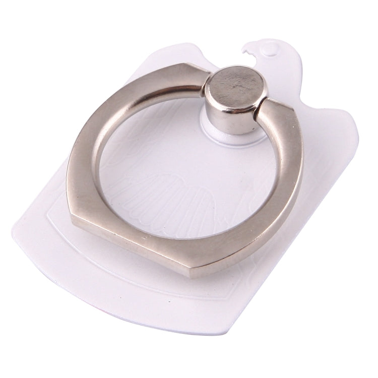 Cmzact CPS-2in1 2 in 1 Eagle Shape 360 Degrees Rotation Magnetic Phone Ring Stent Car Hook Mount(White) - Ring Holder by PMC TechLife | Online Shopping South Africa | PMC TechLife