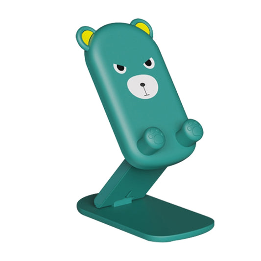 DK-XX-111 Cartoon Animal Retractable Phone Lazy Bracket Foldable Desktop Holder(Green) - Desktop Holder by PMC Jewellery | Online Shopping South Africa | PMC Jewellery