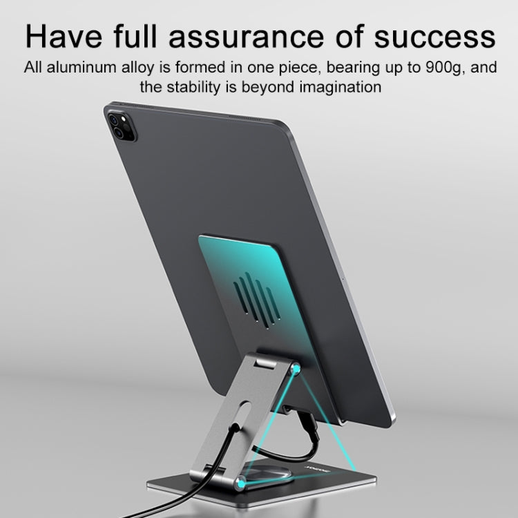 MOMAX KH5E Aluminum Alloy Rotating Folding Tablet Phone Holder - Desktop Holder by MOMAX | Online Shopping South Africa | PMC Jewellery | Buy Now Pay Later Mobicred