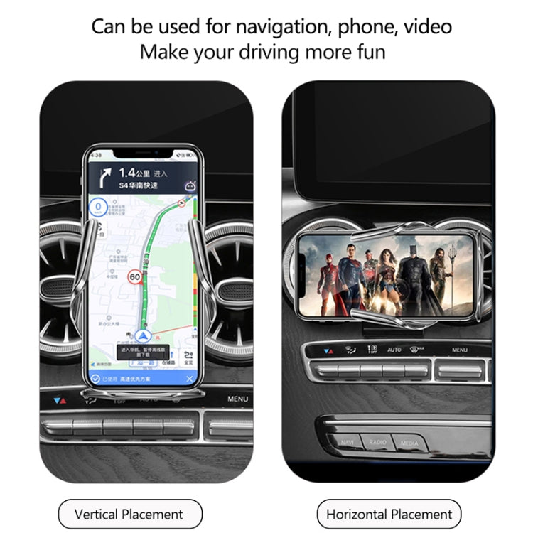 WK WP-U205 15W Vanguard Series Transcendent Wireless Charging Car Holder (Silver) - free shipping - PMC TechLife - Order now!