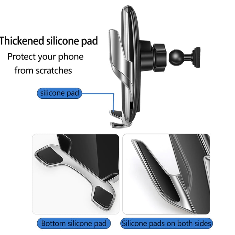 WK WP-U205 15W Vanguard Series Transcendent Wireless Charging Car Holder (Silver) - free shipping - PMC TechLife - Order now!