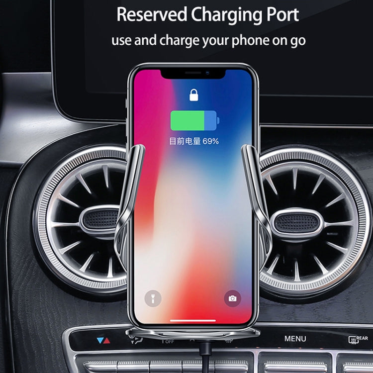 WK WP-U205 15W Vanguard Series Transcendent Wireless Charging Car Holder (Silver) - free shipping - PMC TechLife - Order now!
