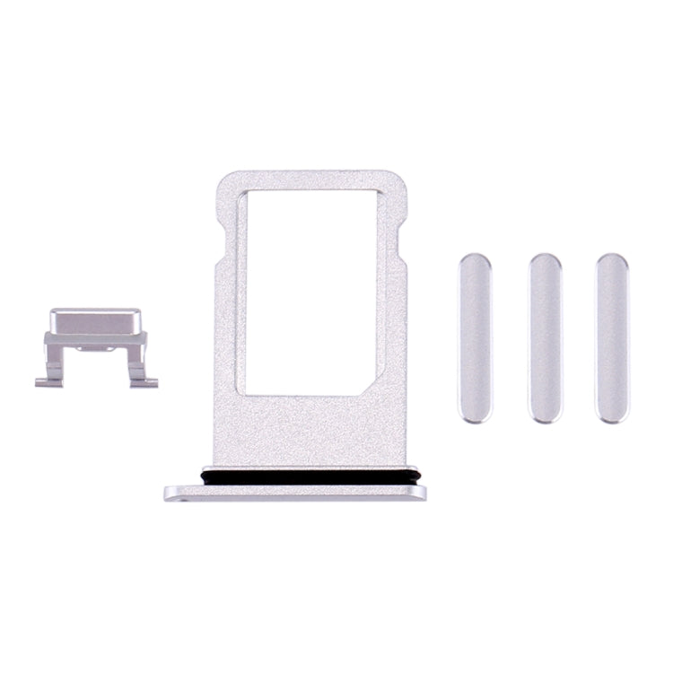 Card Tray + Volume Control Key + Power Button + Mute Switch Vibrator Key for iPhone 8(Silver) - Card Tray by PMC TechLife | Online Shopping South Africa | PMC TechLife
