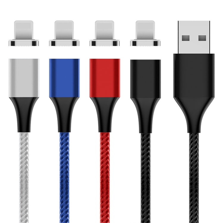 M11 5A USB to 8 Pin Nylon Braided Magnetic Data Cable, Cable Length: 1m (Red) - Charging Cable & Head by PMC Jewellery | Online Shopping South Africa | PMC Jewellery