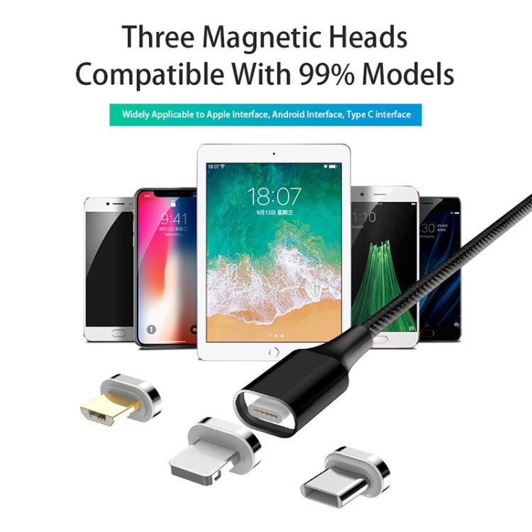 M11 5A USB to 8 Pin Nylon Braided Magnetic Data Cable, Cable Length: 1m (Red) - Charging Cable & Head by PMC TechLife | Online Shopping South Africa | PMC TechLife