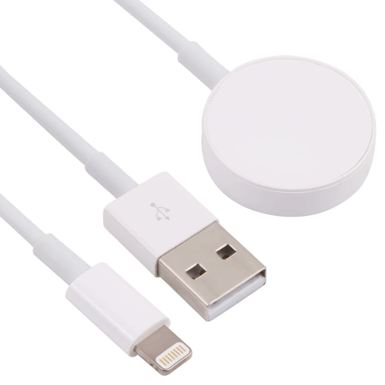 2 in 1 USB to 8 Pin + + Magnetic Watch Wireless Charger Data Cable, Cable Length: 1.2m - 2 in 1 Cable by PMC TechLife | Online Shopping South Africa | PMC TechLife