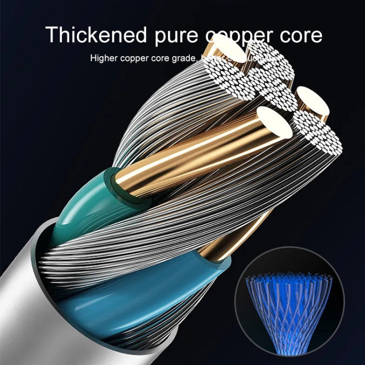 100W 6A Type-C to 8 Pin+Type-C+Micro USB Charging Data Cable, 1.3m(Black) - Multifunction Cable by PMC TechLife | Online Shopping South Africa | PMC TechLife
