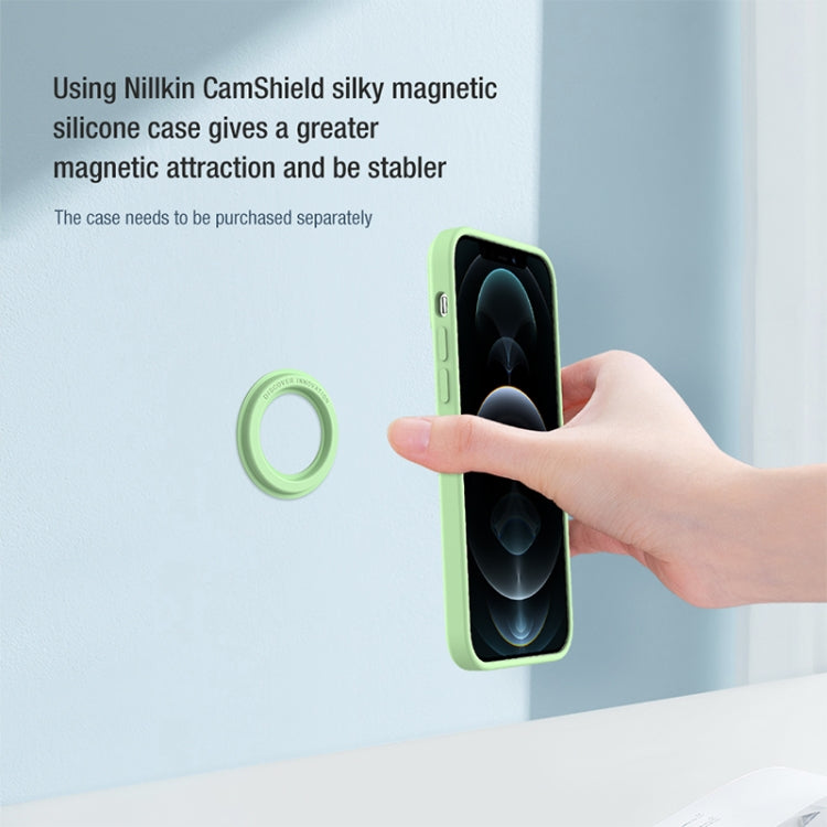 NILLKIN Portable PU Leather Magnetic Ring Sticker (Green) - Hand-Sticking Bracket by NILLKIN | Online Shopping South Africa | PMC TechLife | Buy Now Pay Later Mobicred