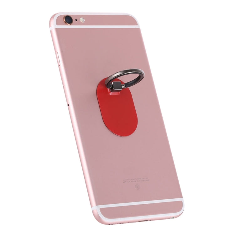 Universal Phone Adhesive Metal Plate 360 Degree Rotation Stand Finger Grip Ring Holder(Red) - Ring Holder by PMC Jewellery | Online Shopping South Africa | PMC Jewellery