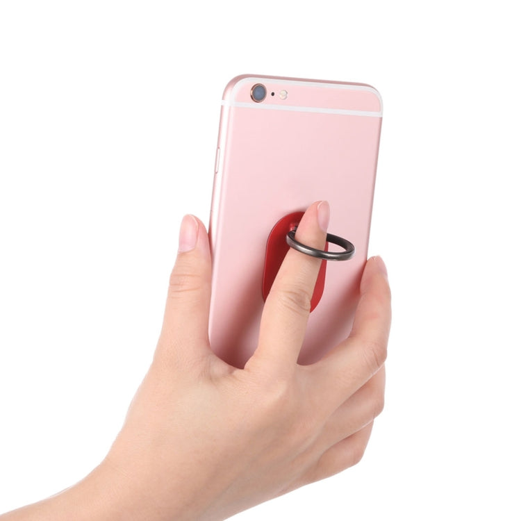 Universal Phone Adhesive Metal Plate 360 Degree Rotation Stand Finger Grip Ring Holder(Red) - Ring Holder by PMC Jewellery | Online Shopping South Africa | PMC Jewellery