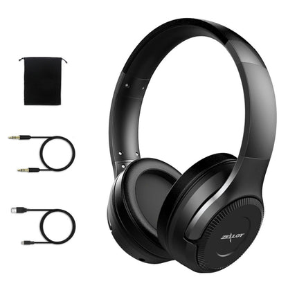 ZEALOT B26T Stereo Wired Wireless Bluetooth 4.0 Subwoofer Headset with 3.5mm Universal Audio Cable Jack & HD Microphone, For Mobile Phones & Tablets & Laptops, Support 32GB TF Card Maximum(Black) - Headset & Headphone by ZEALOT | Online Shopping South Africa | PMC Jewellery | Buy Now Pay Later Mobicred