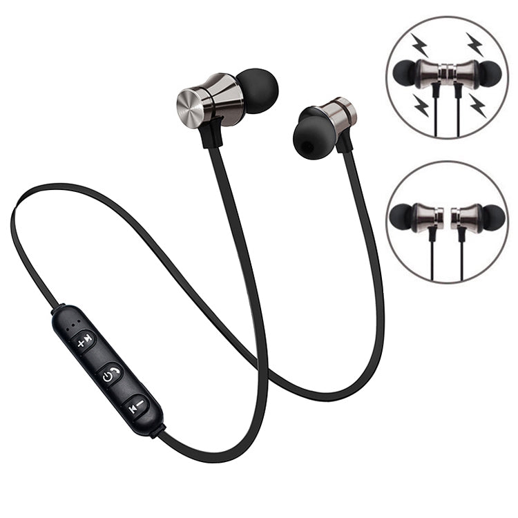 XT11 Magnetic In-Ear Wireless Bluetooth V4.2 Earphones(Tarnish) - Neck-mounted Earphone by PMC Jewellery | Online Shopping South Africa | PMC Jewellery