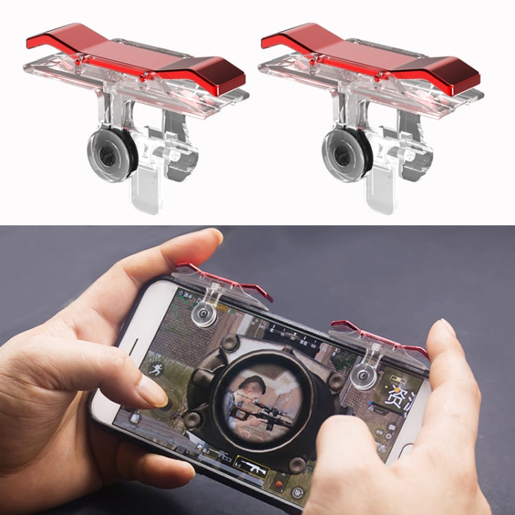 E9 Electroplating Design Press Eat Chicken Mobile Phone Trigger Shooting Controller Button Handle - Handle Shooter by PMC TechLife | Online Shopping South Africa | PMC TechLife